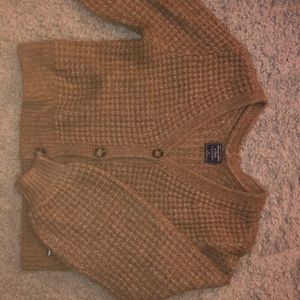 XL brown Abercrombie and Fitch knit brown sweater.